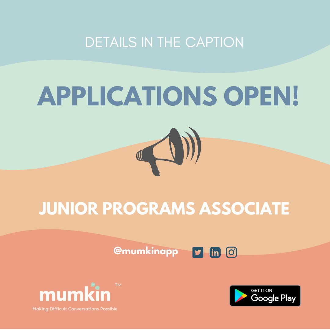 mumkinapp's tweet photo. We are still accepting applications!
Thank you for your interest in @mumkinapp! Those who have already applied will hear from us before 18th August. 
👉Apply with your CV and cover letter to info@mumkinapp.com https://t.co/8I2TsdGI4N