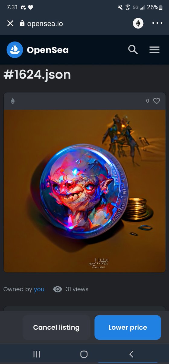 LYLEJ0Y's tweet photo. @CarcosaNFT @goblinainft 10k 1:1 just revealed yesterday. Coins are the "rarest" style (~0.6%). https://t.co/O7aejDtCxO