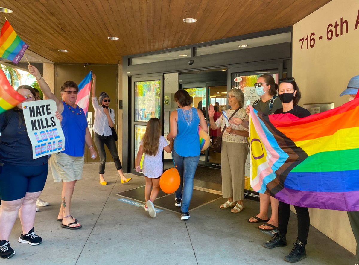 We are absolutely overwhelmed with the support of <a href="/newwestpride/">New West Pride</a> and members of our community who showed up in support of our program. Thank you! 💙💜❤️🧡💛💚

#LoveIsLove #DragQueenStroytime🏳️‍🌈👸🦄 #NewWest #NewWestminster #NWPLibrary @karmellabarr @beardneyspears