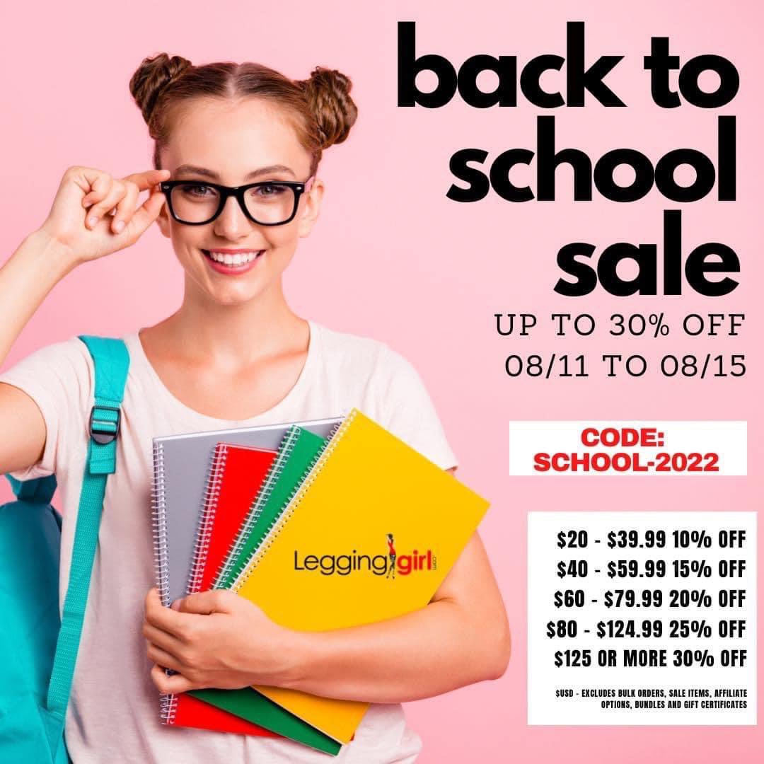 shop_misty's tweet photo. 📣 BACK to SCHOOL SALE starts today!! 📚Don't Miss out on this sweet deal! Shop online with me and get a free pair of leggings ... 
 ➡ Shop Online: https://t.co/r6d3uW2ddq 
#Leggings #supportsmallbusiness #BackToSchool #BacktoSchool2022 https://t.co/78X8IpQrN6