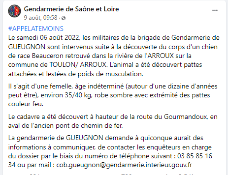 #APPELATEMOINS  #gendarmerie #SaôneetLoire
#maltraitance