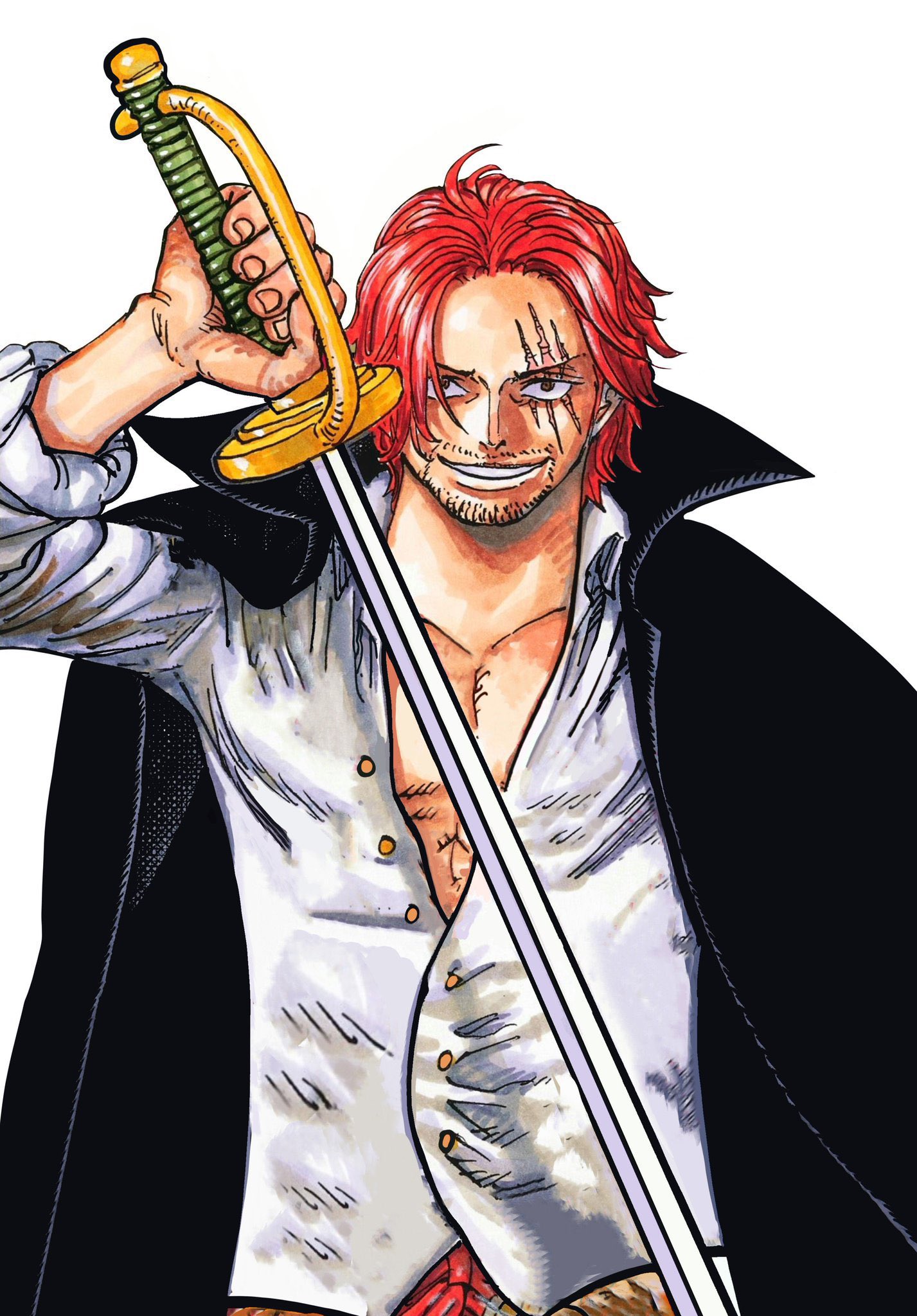シャンクス オールフェイス ガシャ 缶バッジ 名シーン 横顔 RED ワンピースシャンクス横顔 | TikTok