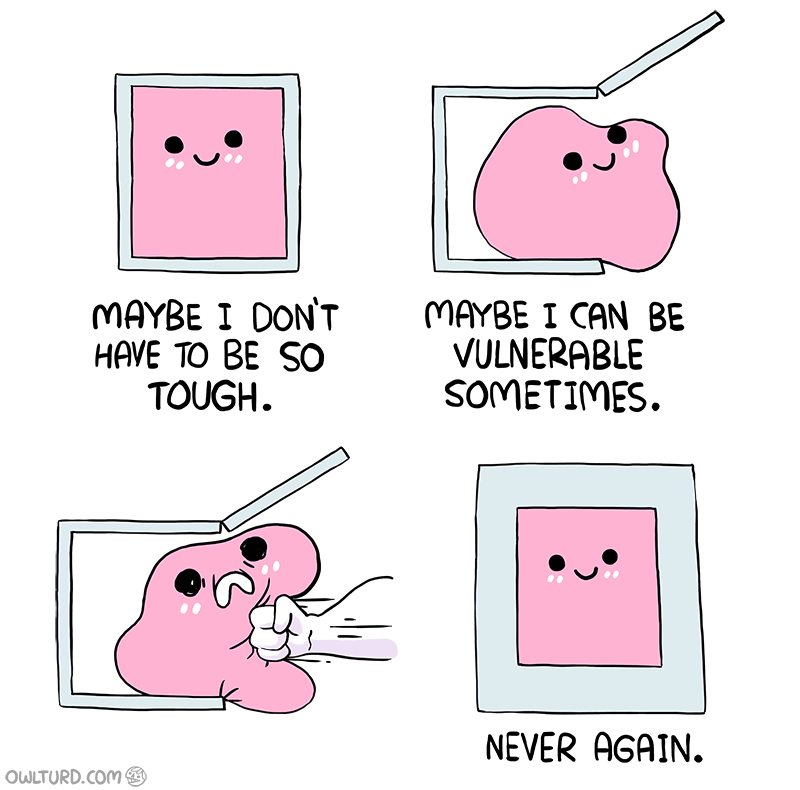 _mjwills's tweet photo. There's a lot to unpack about how webcomics about vulnerable characters are used as memes for years and then eventually the comic artist brings them back to go through some character development. https://t.co/knGUkpr7a2
