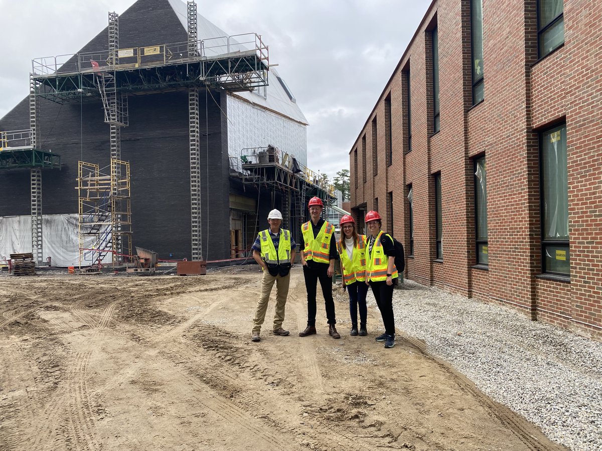rebeccatect's tweet photo. Super excited to visit this @HGA  project @BowdoinCollege with an awesome team! It is coming along! https://t.co/RwejD1n9zl