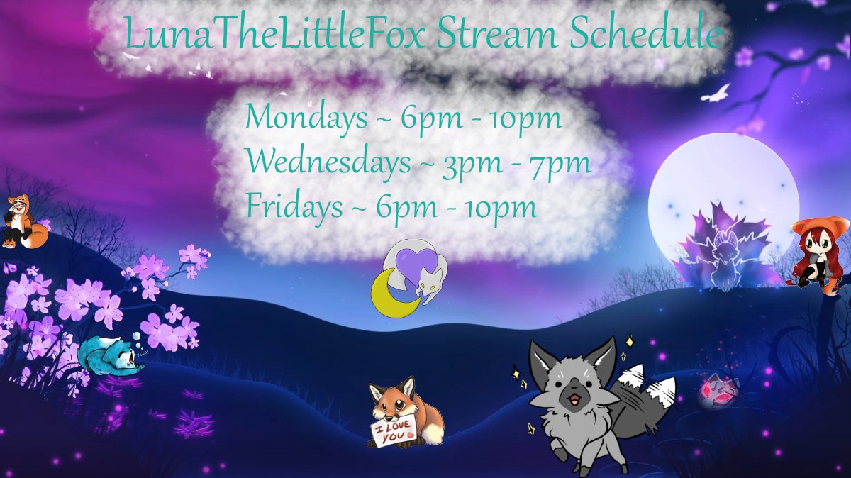 New Streaming Schedule!