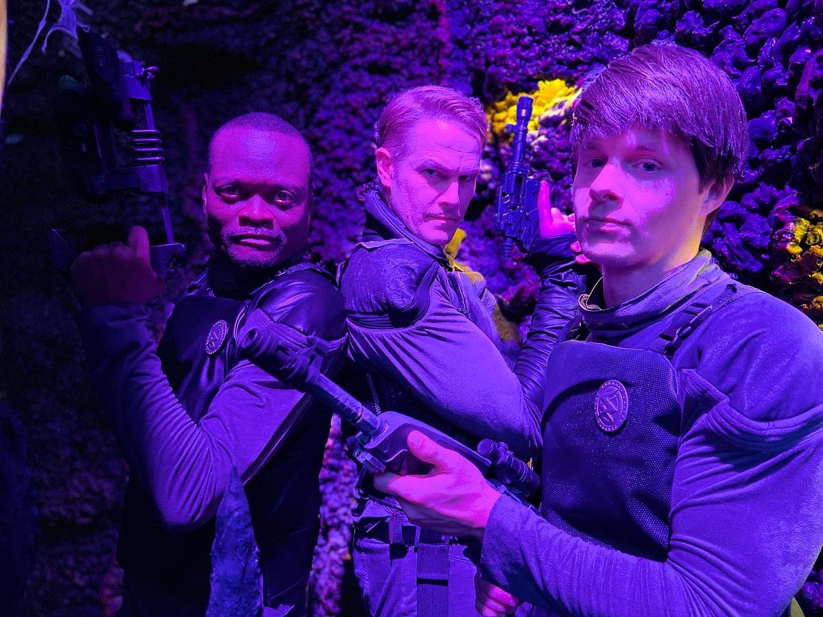 EthanMcDowell12's tweet photo. Had a fun weekend with the #SpaceCommandSeries Team! Great people, creative atmosphere, and a wonderful time making Sci-Fi magic!
πππ
#SpaceCommand #filming #bts #behindthescenes #tbt #scifi #sciencefiction #tvseries #space #set #action #outerspace #onset #filmmaking #team https://t.co/2eOff0K6n6