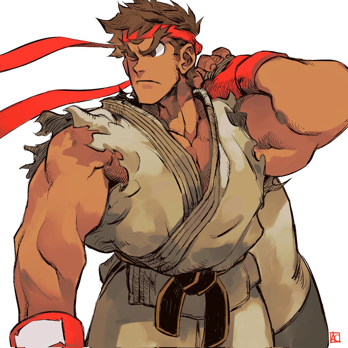 Big Guy Ryu #StreetFighter #illustration  #絵 #イラスト