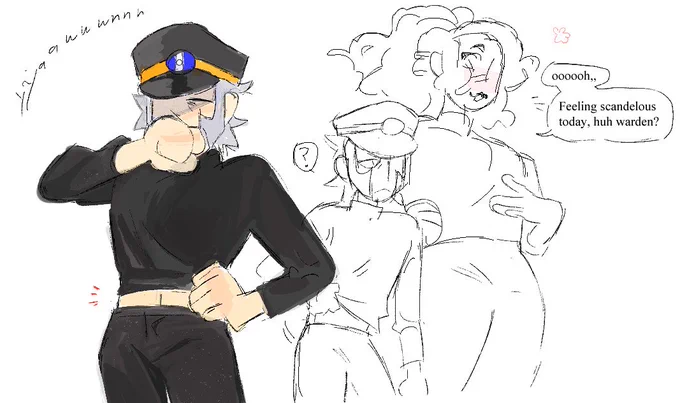 Ingo accidentally being super scandalous by the time period's standards .. Imagine a ratty old man hermit living on the mountain who only wears a crop top and mini skirt 