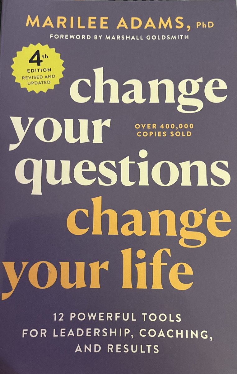 WaltKozlowski's tweet photo. "In a world increasingly complex and uncertain, where we can't depend on answers from the past, our most important skill is asking the best questions of ourselves and others."
@marileeadams #ChangeYourQuestions

So, have you ordered the book yet? It's available today! https://t.co/tJ3WVucGsB