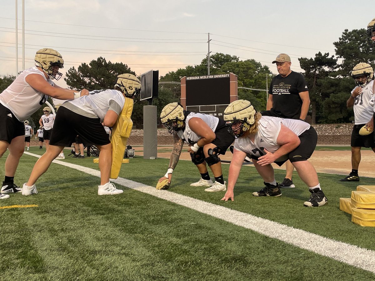 The boys at Nebraska Wesleyan are getting to work!  First day of practice for the Prairiewolves. 

Coverage tonight on <a href="/1011_News/">10/11 News</a>