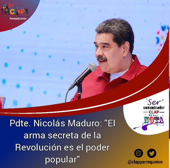 #11Ago 📆 Noticias 📣

'El arma secreta de la Revolución es el poder popular', expresó, @NicolasMaduro

#VenezuelaEnDesarrollo

@PartidoPSUV