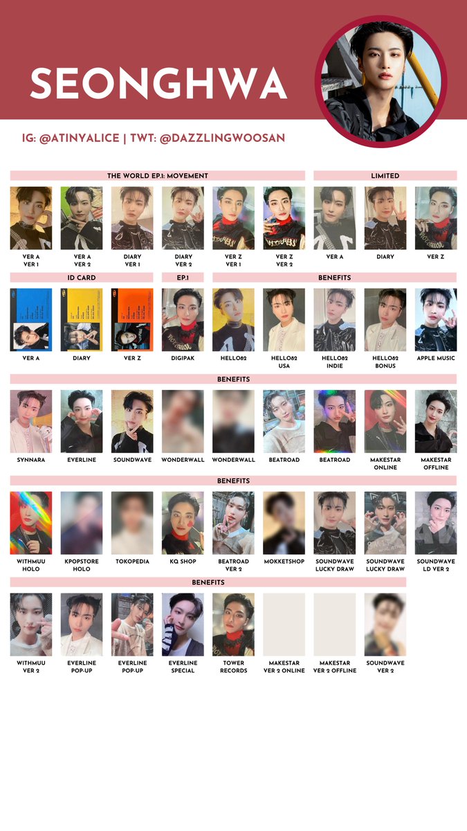 ATEEZ [THE WORLD EP.1 : MOVEMENT] — photocard template / wishlist