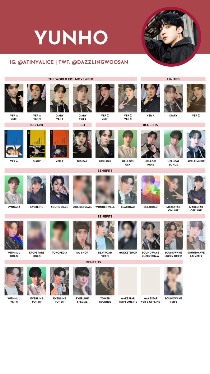 ATEEZ [THE WORLD EP.1 : MOVEMENT] — photocard template / wishlist