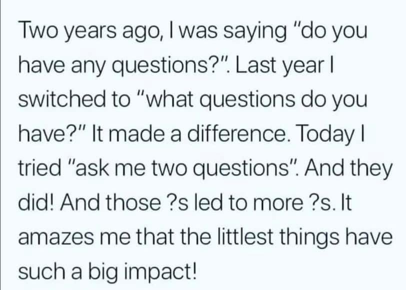 What teachers say and how they say it makes a tremendous impact on their students!