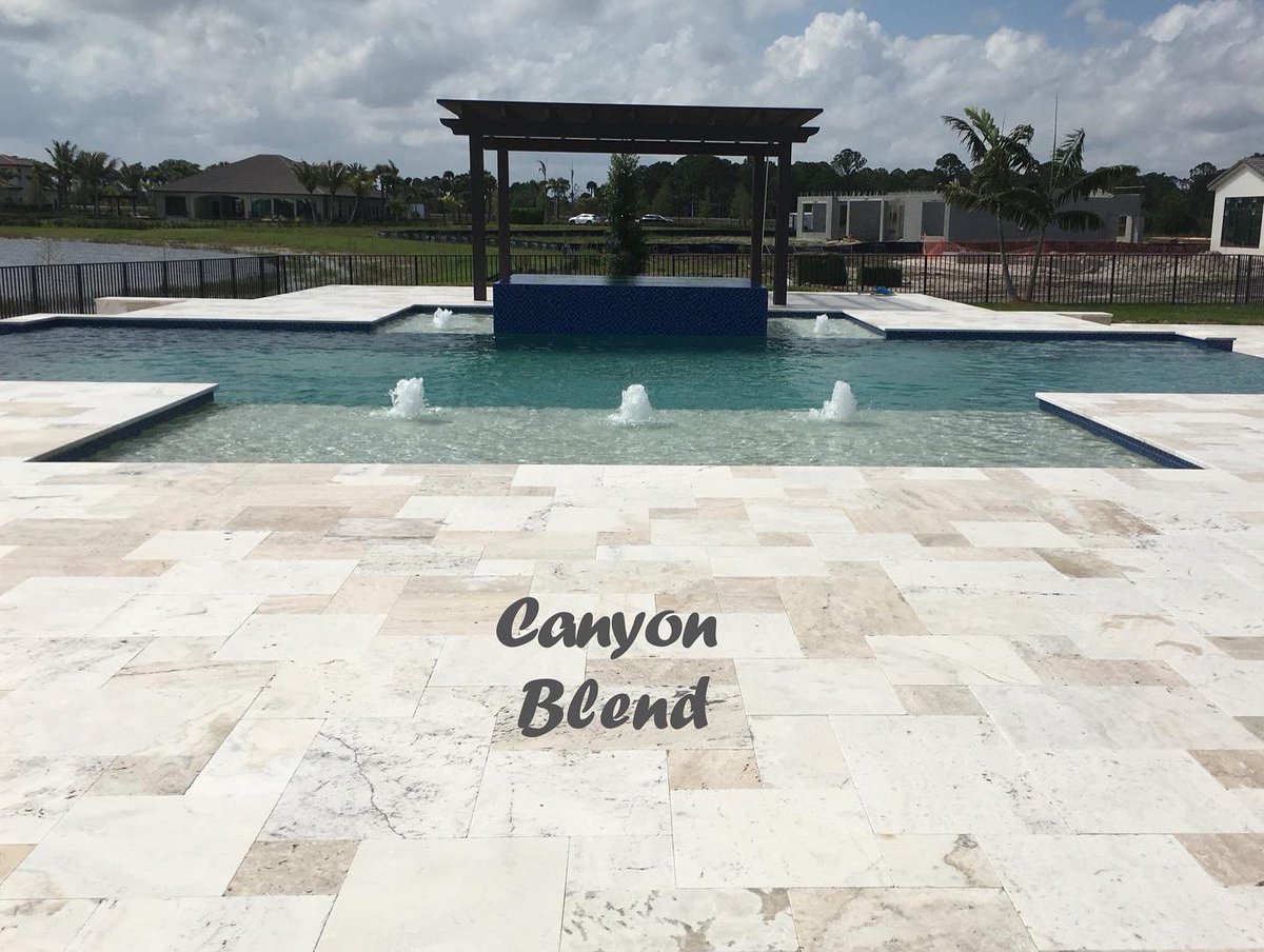 High quality pavers!! Contact me for more information at 954-676-9419 #travertine #marble #paver #pooldeck #pool #patio #patiodeck #driveway #homeimprovement #construction #wholesale #supplier #naturalstonepaver #homerenovation