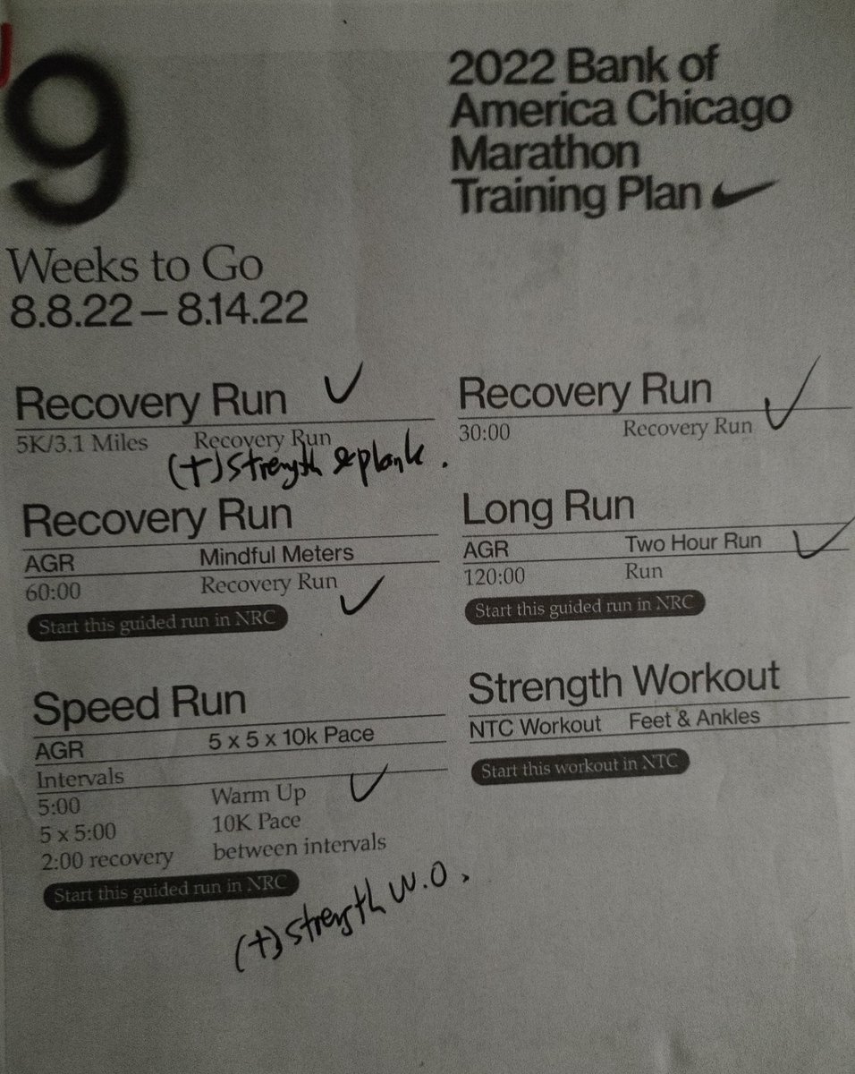 akuikibutoijo's tweet photo. weeks#9
it's a wrap!
8 weeks to Go.
Ganbatte! π₯
#chicagomarathon #marathontrainingplan
#run #runner #running https://t.co/ygKvJaJFaS