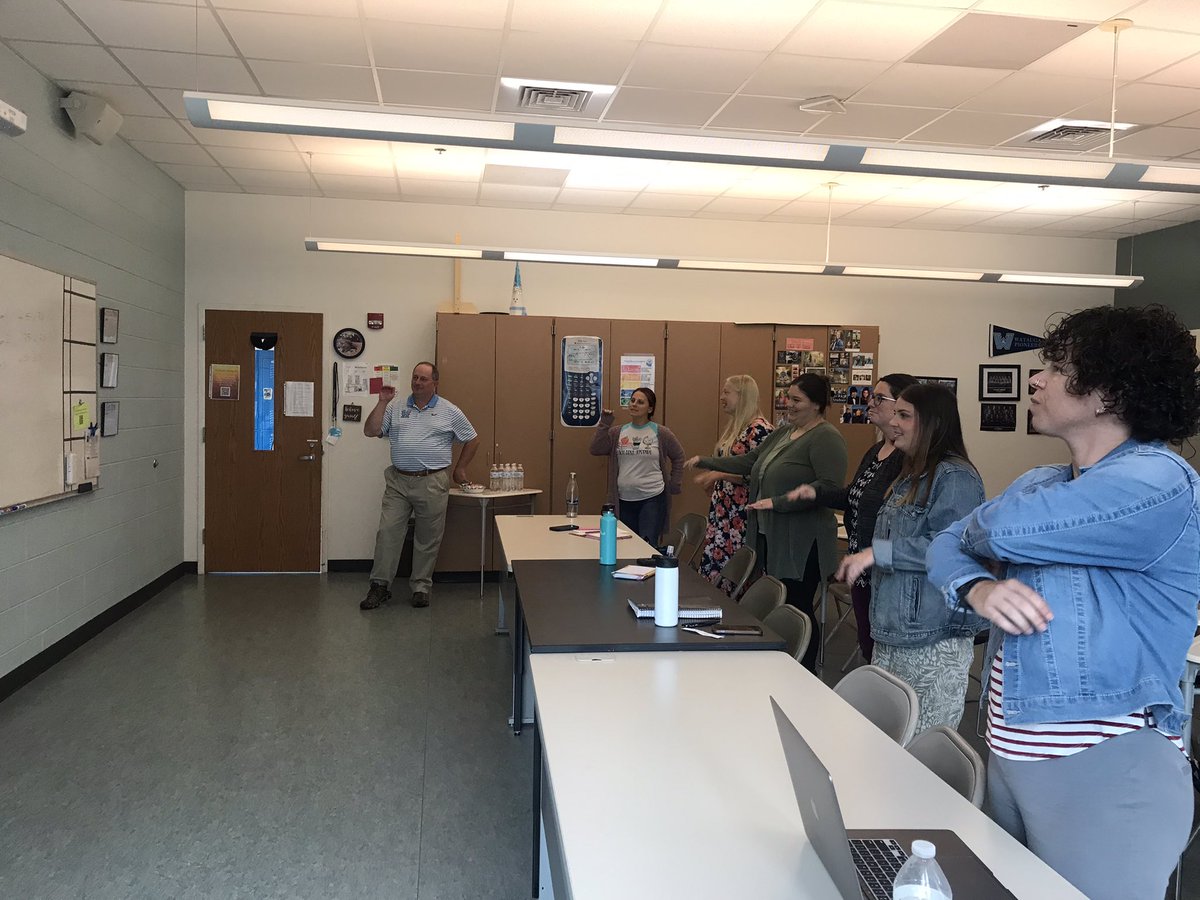 aschleede's tweet photo. Loved presenting with @JStephenMartin @WataugaSchools New Employee Orientation and getting him to Pop See Ko with the group! @GoNoodle #WeAreWatauga #bestplacetolearnandwork https://t.co/MJSx5SSwMr