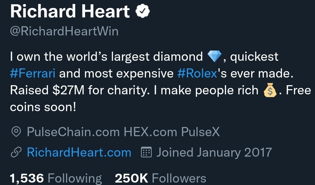 Richard Heart tweet media