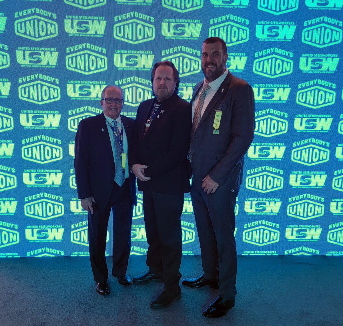 RamsayPHPA's tweet photo. Thank you Canadian National Director @MartyWarrenUSW &amp; retired Canadian National Director @KenUSW. The strategic alliance between @SteelworkersCA and @CFLPA remains strong, and we look forward to continuing our work together on behalf of workers’ rights across Canada. #TeamCFLPA https://t.co/FbzfXQY2EW