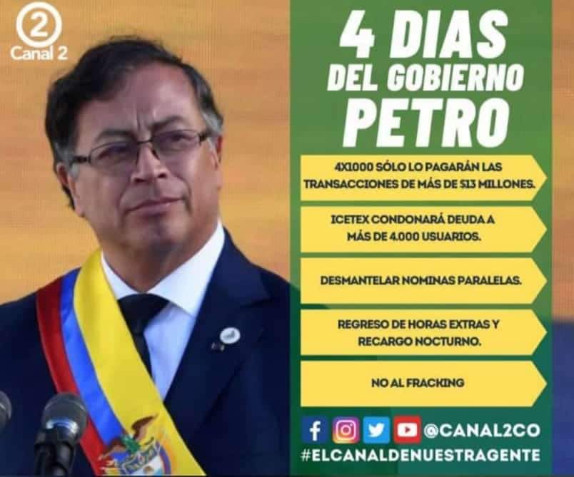 leitogober's tweet photo. #NoEsTardePara reconocer que en cuatro días de gobierno Petro a logrado hacer lo que la derecha le negó al pueblo en más de una  década. 
@PizarroMariaJo
@DavidRacero @AidaAvellaE @IvanCepedaCast gracias a ustedes por ser referentes de lucha. https://t.co/8tGT8dOilo