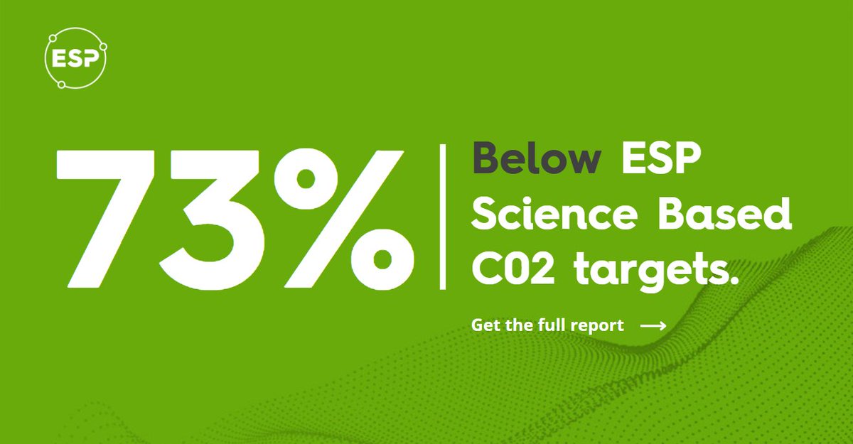 We're currently sitting 73% below our Science Based #C02emission targets. Get the lowdown on how we've been using our ESP HUB to reduce our emissions and meet #businesstargets here:
hubs.ly/Q01hxPZ90