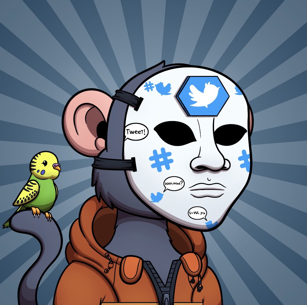 Is this not the most twitter appropriate Maskie you’ve seen? <a href="/MaskiesNFT_HQ/">Maskies HQ (FREE MINT IS LIVE)</a> $eth