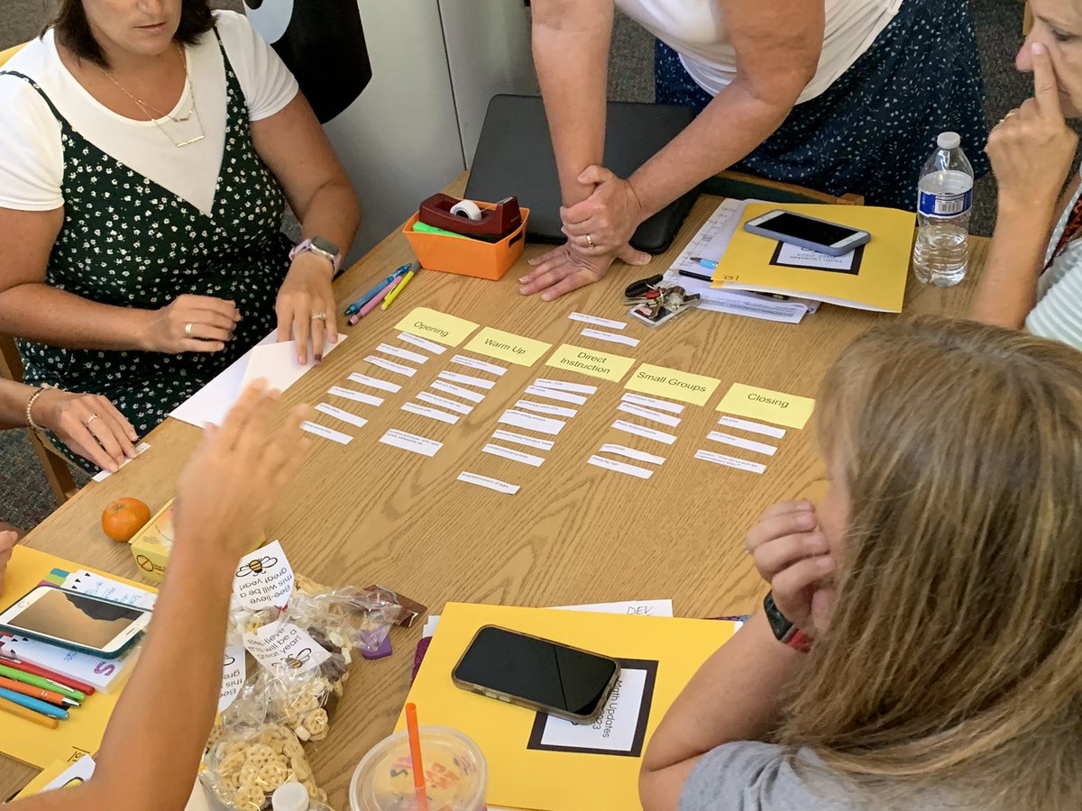 Loved seeing the collaboration today at MPS as teachers sorted through the new un-bee-lievable math updates!