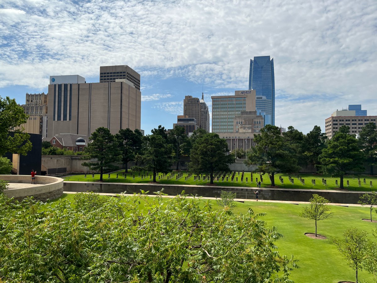 Spent time yesterday <a href="/OKCNM/">OKC Memorial</a> and found it incredibly moving, very informative and a beautiful way to honor the 168 victims of this tragedy. 🇺🇸 If you are near Oklahoma City - I encourage you to go to the Oklahoma City National Memorial &amp; Museum! #okc