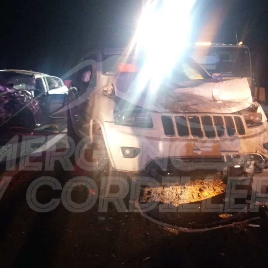 emerVcordillera's tweet photo. Actualización 
Panquehue: Ahora accidente de tránsito Ruta CH60 km 39 altura el Mirador colisión tres vehículos menores alta energía 4 personas  lesionadas una  persona fallecida. https://t.co/PLJWQ2MPQR