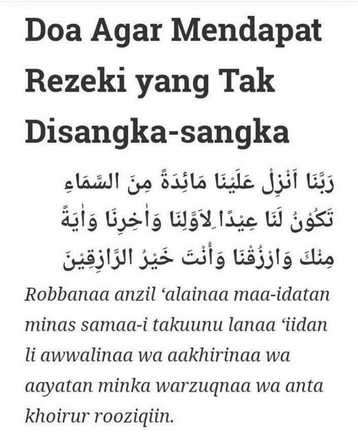Untuk yang tengah cari kerja, mencari jodoh yang baik, dan ada hajat, boleh amalkan doa ini 😊🤲