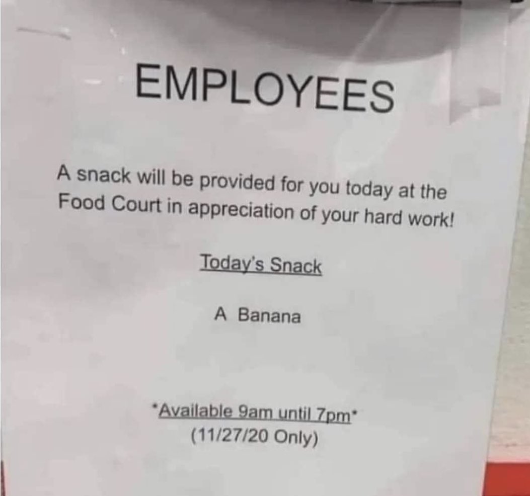 shout out to all the employers giving back to their employees