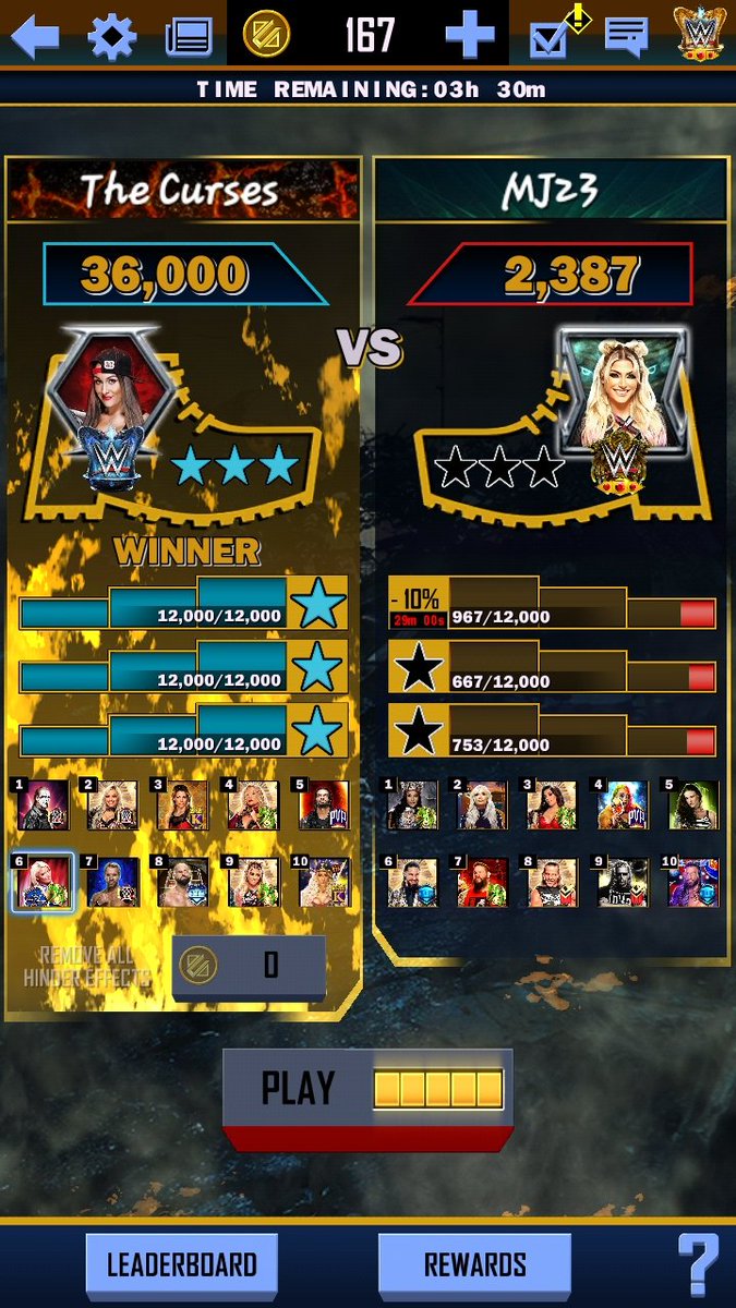 Stephen10564128's tweet photo. #wwesupercard 
Comeback when your this good we may be waiting a while lol 
Think that's a record 
#tsg #wwe #supercard https://t.co/xVg0RH0zwL