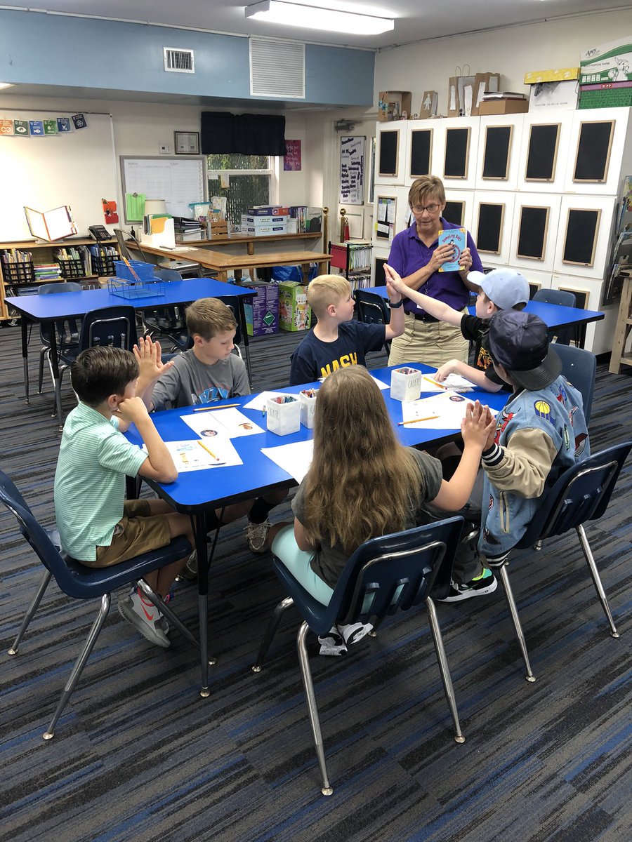 CorbettPrep's tweet photo. Preparing for the first day of school by practicing our sticky high fives and other Kagan cooperative learning structures as we get to know one another! #corbettprep @KaganOnline https://t.co/EyI6SP9U7N