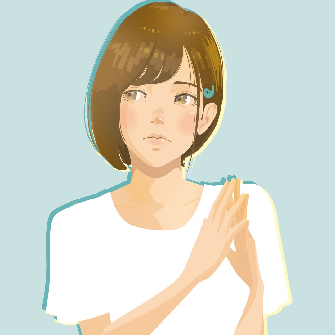 暑いね。ご自愛くださいね。#イラスト