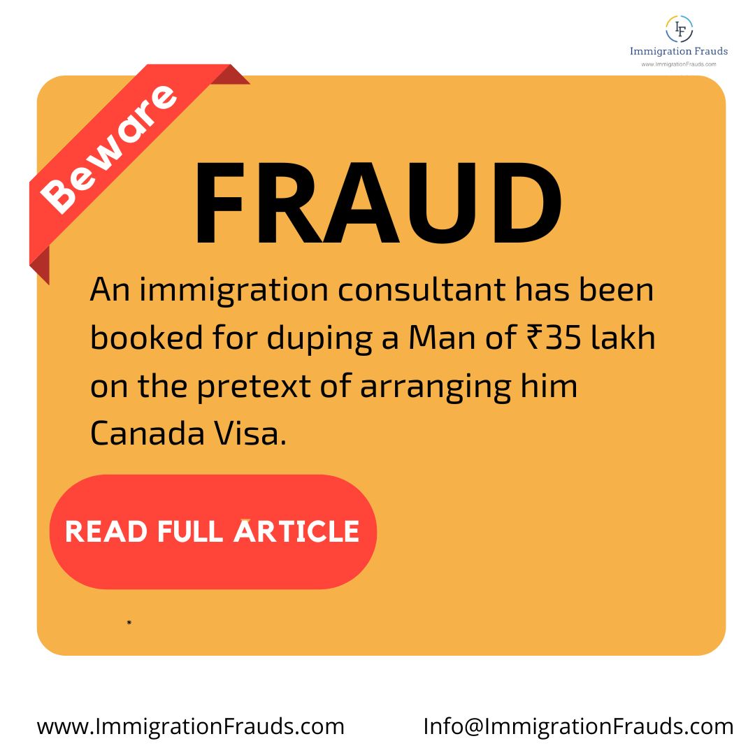 Immifrauds's tweet photo. Beware Of Fraud Visa Travel Agents, Read Full Article:-https://t.co/31slztdqeI
#immigrationfrauds #visafrauds #visaupdates #fraudvisaagent #canada #canadavisa #india #chandigarh #immifrauds #www.immigrationfrauds.com #internationalstudents #ielts https://t.co/oQY9zjo2xP