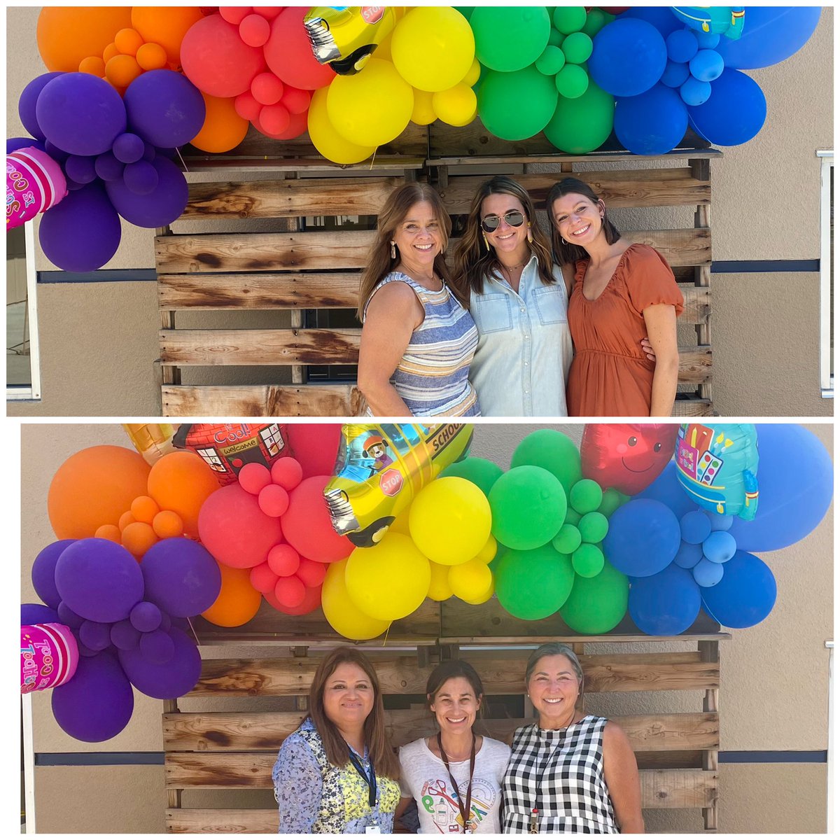 LAlvarez0202's tweet photo. It was great to see such happy faces this morning! So lucky to work with amazing students and staff! β€οΈ#eccoyotes #movingforward #best1stdayvusd https://t.co/E7G19Cw643