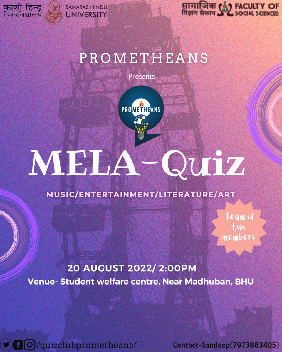 Prometheans Quiz Club tweet media