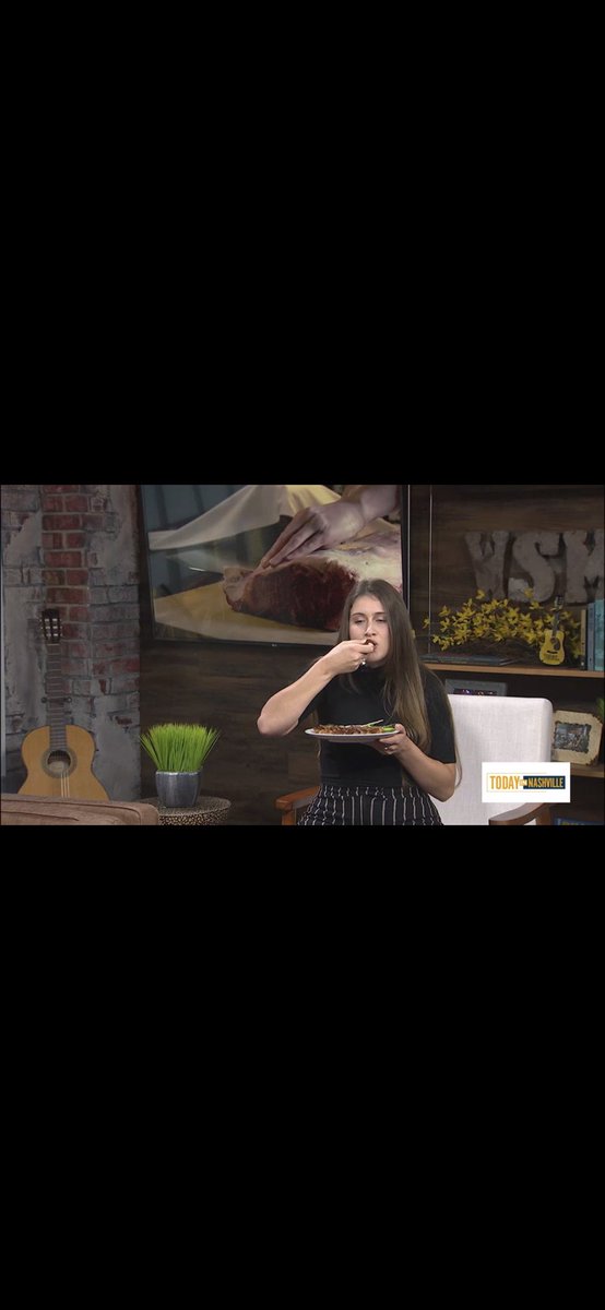 Just me eating steak with my hands on Live TV