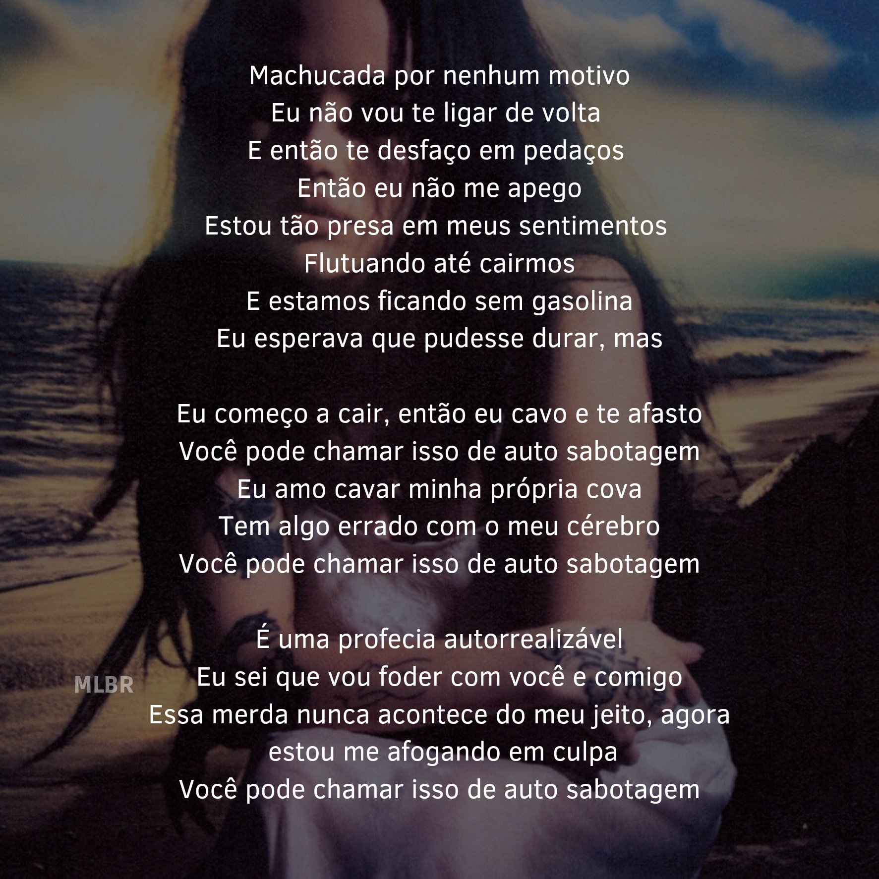 Maggie Lindemann Brasil on X: 🚨  Tradução em PT-BR da letra de self  sabotage!  / X