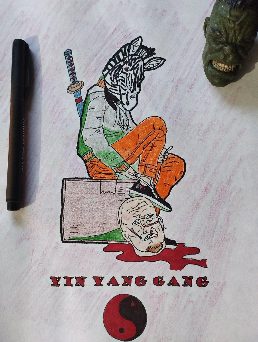OrdinalBest's tweet photo. my second fan art this one is a bit bloody, but the beastbeasts are dominating the world 💪💪💪🚀 hope you like it @MaisonGhost @manos_de_papel_ @3volv_Project @KryptoPal_ @Nomad_eth
@ProjectYinYang
#YINYANGANG #YYG #YY4 #fanart https://t.co/Uyqai0vk3y