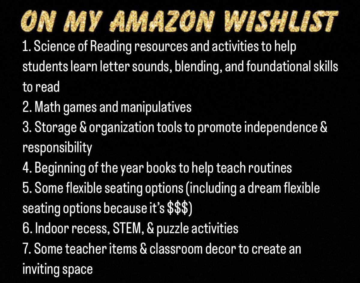 Lizz__Fields's tweet photo. @SarahO_Connell Thank you so much for giving us an opportunity to #clearthelists ! I’m a 1st grade teacher at a Title I school in PA. Looking to add some science of reading materials, math games/items &amp; basic classroom needs to engage my 1st graders. Any little bit helps! https://t.co/18IvTHz5II https://t.co/0UMjqHGEqg