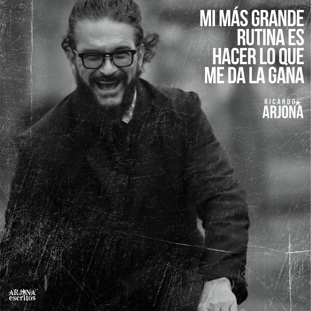 ArjonaEscritos's tweet photo. Mi más grande rutina es hacer lo que me da la gana... Para mí sigue siendo lo primero ser un perro callejero... @Ricardo_Arjona ⋆ ʙᴀɪʟᴀ ᴄᴏɴᴍɪɢᴏ 🎙༄✮⋆ https://t.co/w1zQkHTpjP