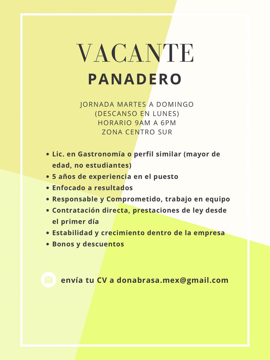 elisa_rjs's tweet photo. #Vacantes #Querétaro https://t.co/WYDIQJDX6Z