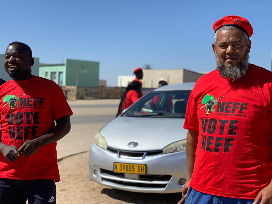 eff_namibia's tweet photo. WAKE UP AND VOTE | The time has come to taste the ingredients of true revolutionary leadership. If you are a registered voter in Swakopmund, get up and vote for Rodger Dausab to be your Servant Councilor of SWAKOPMUND Constituency.
#VoteNEFF
#VoteRodger4Swakop
#FreeAMUSHEandDEE https://t.co/kDFSbucm8L