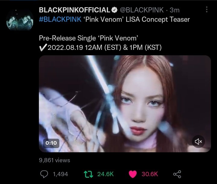 LSMTRENDS's tweet photo. how could you forgot to put the link? FIRE THE INTERN!!!! @BLACKPINK @ygent_official

LALISA BORN PINK 
#LISA #LALISA #MONEY https://t.co/VN0ArAyHHW