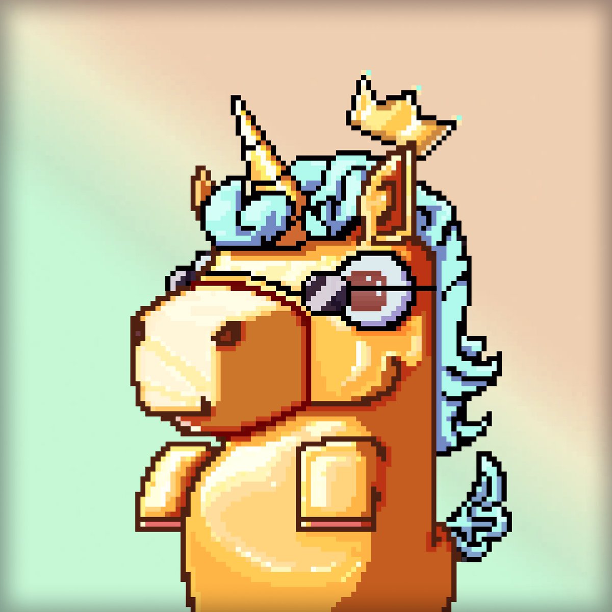 Rascalverse's tweet image. The king of all kings? Nevertheless, a full yellow bodied makes it extremely striking. Adding a little bit of cool factor with the sunglass. Or is he observing all his minions in stealth?