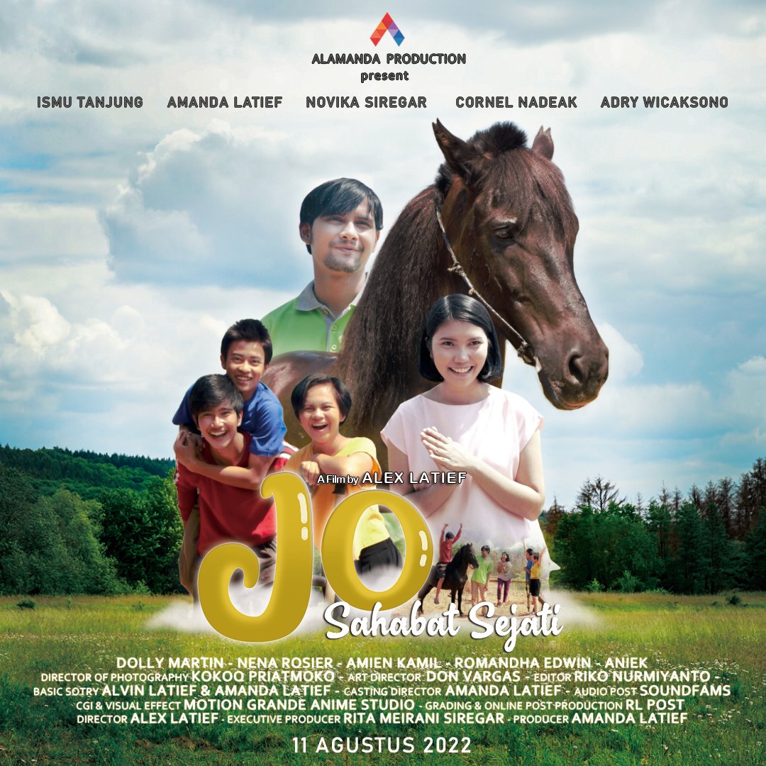 KompasTV's tweet photo. Saksikan film pertama di Indonesia persahabatan manusia dengan kuda berjudul Jo Sahabat Sejati. Tayang mulai 11 Aguatus 2022 Di bioskop. Info lebih lanjut cek di @alamandaprods #JoSabahatSejati https://t.co/0aYVhVkWa1