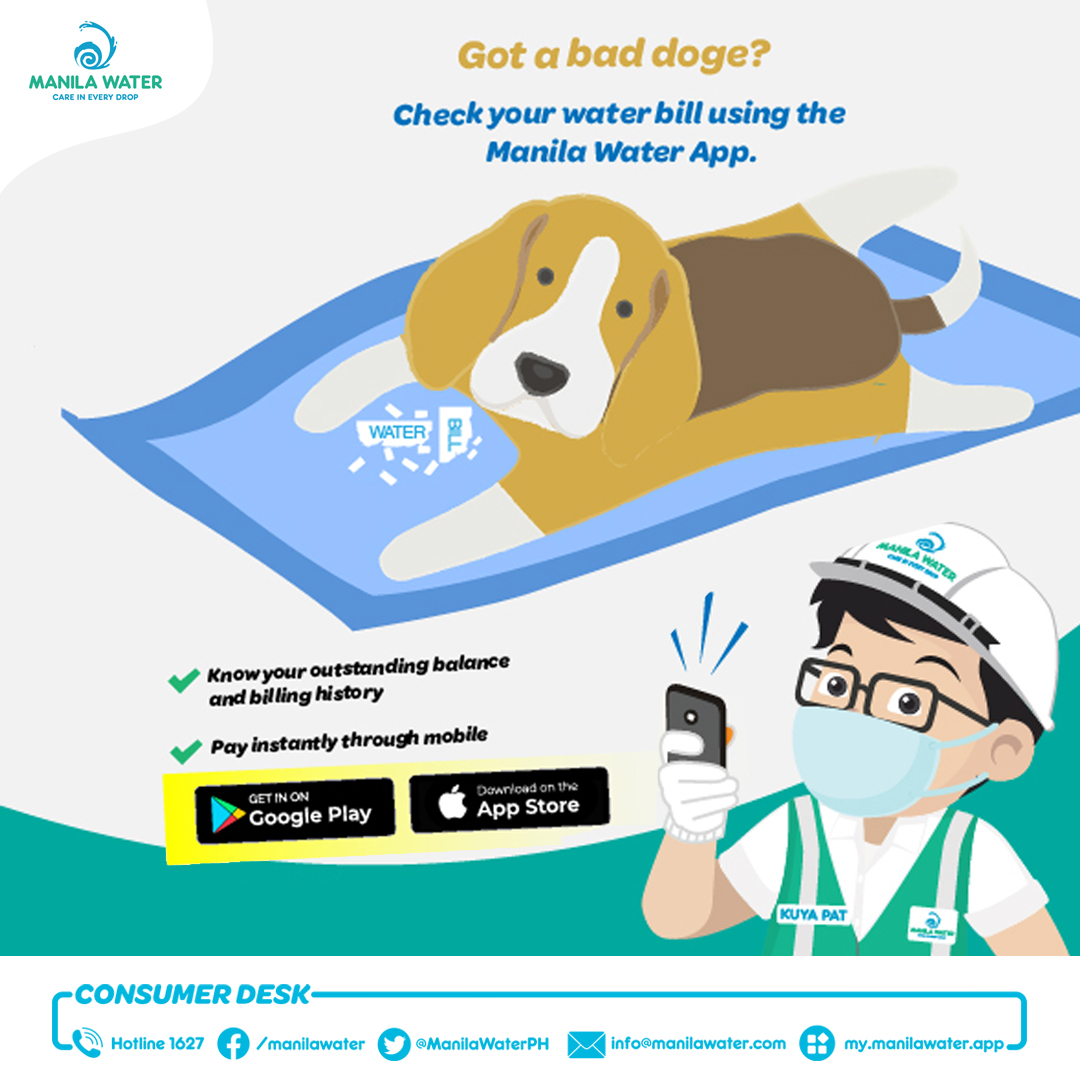 Manila Water on Twitter "Did your doggo get to your bill? With the