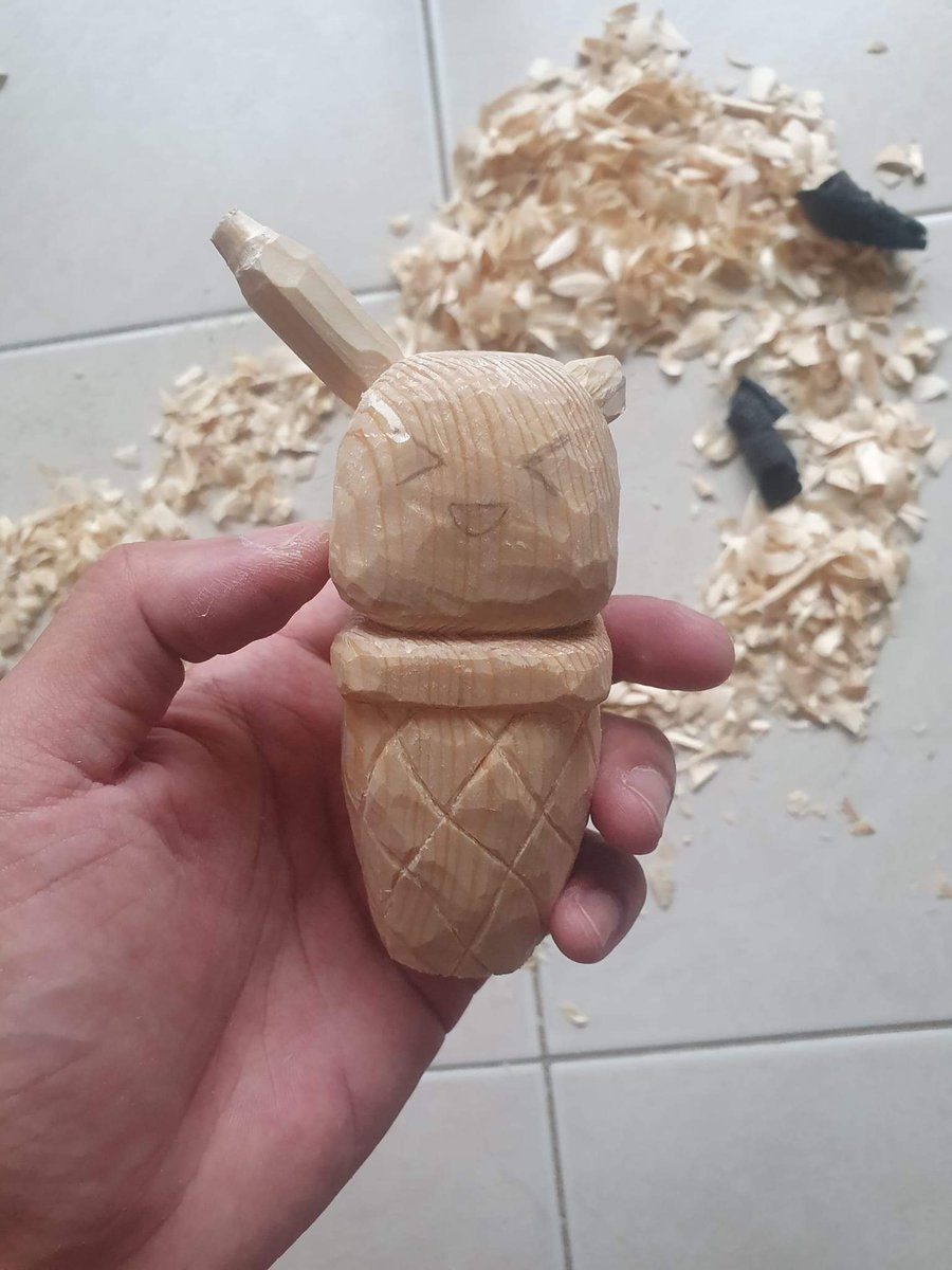 ketmongkelsit's tweet photo. #woodcarving #woodcarver #wood #woodsculpture #woodcrafts #woodentoys #woodart
#wooddesign #whittling #handmade
#handcarved #arttoy
#woodartmeenaa https://t.co/X7MmmiklwX