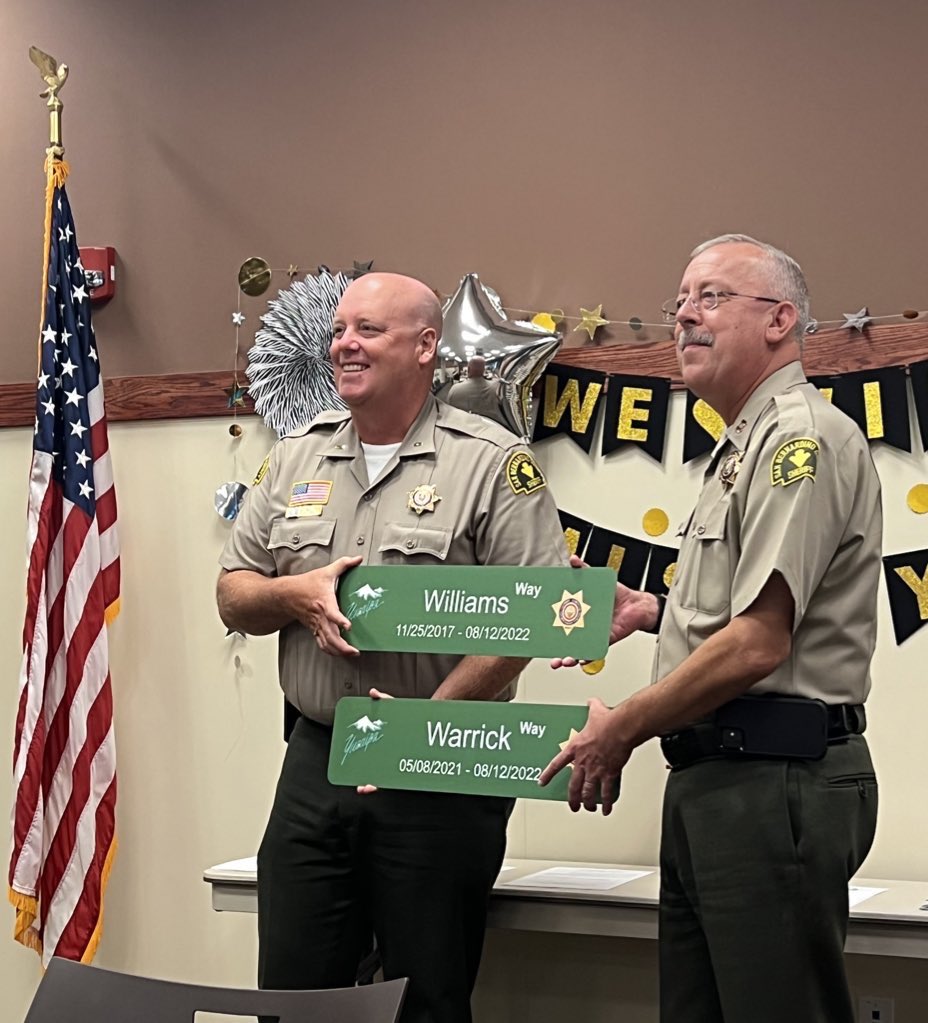 That’s a wrap! 🎬 Grateful to have worked for Captain James Williams and with the rest of the crew at <a href="/YucaipaPD/">Yucaipa Police</a>. Thank you for today’s party, your kind words, congrats and well-wishes.                      🌳14L ➡️ 9C🌵Here we go…